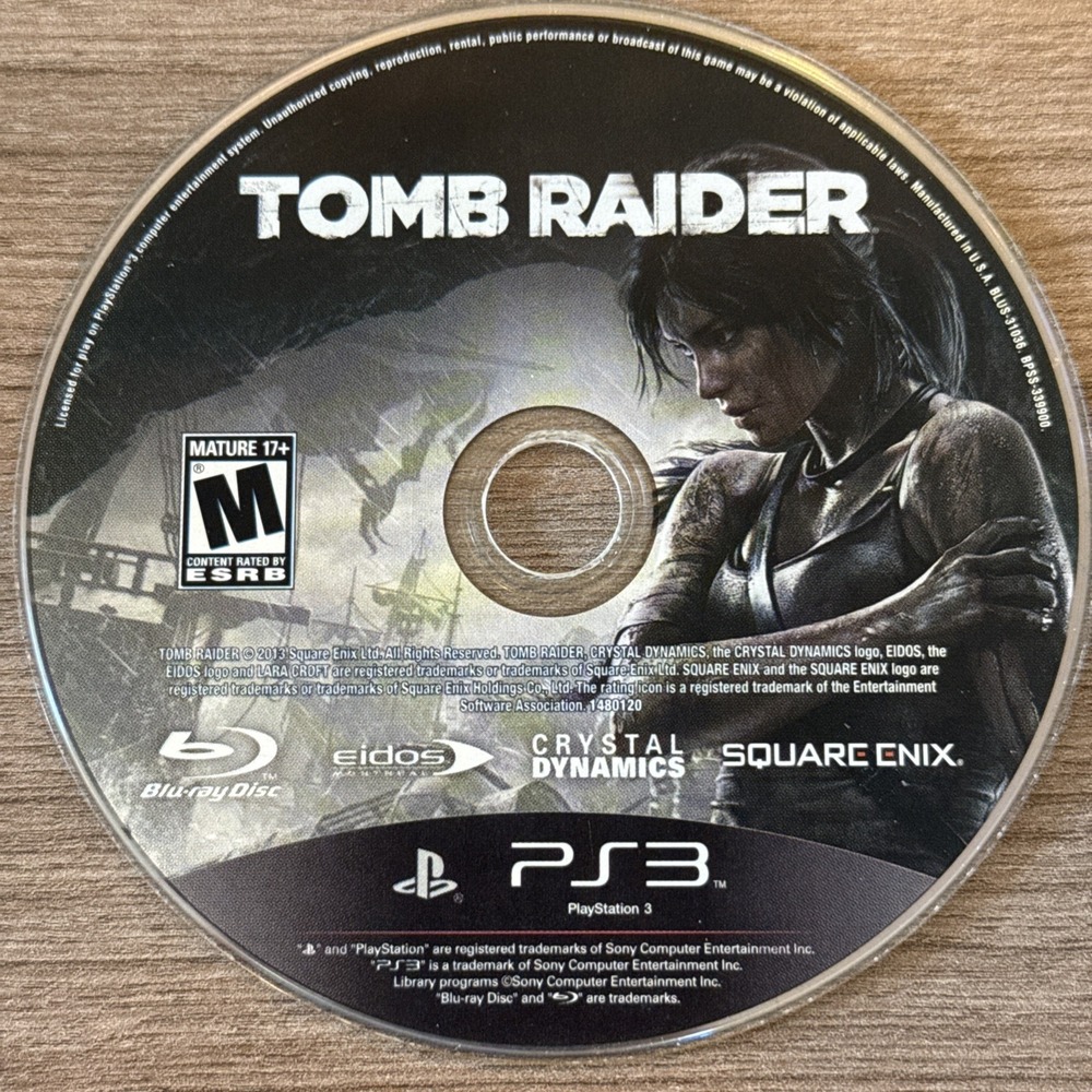 Tomb Raider (Sony PlayStation 3, PS3)‎ Authentic Disc Only Tested